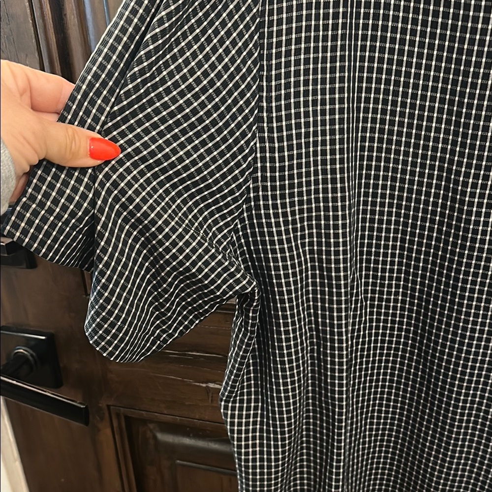 Men's Black Checkered Shirt - Picture 5 of 6